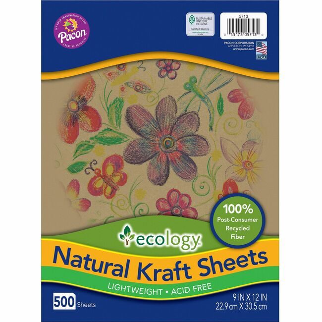 Pacon Corporation Paper Natural Kraft 500SH PAC5713