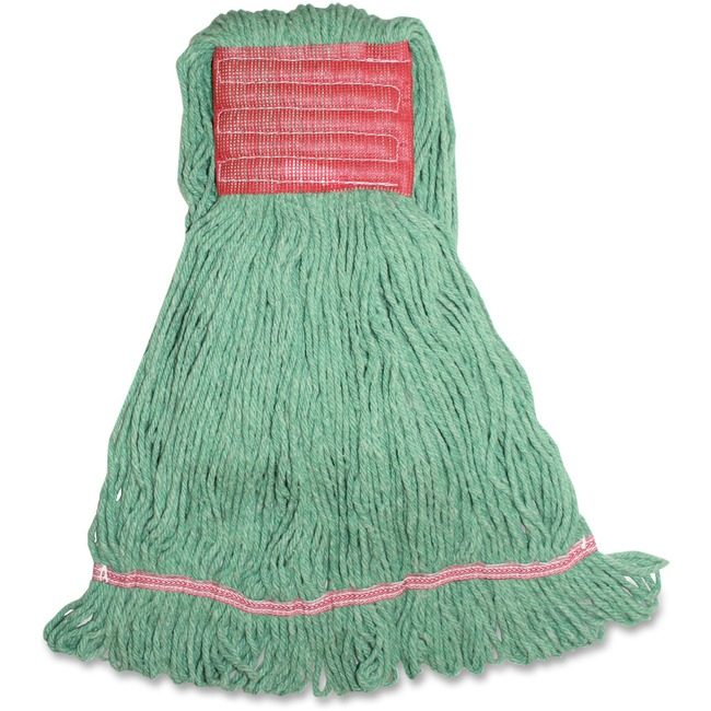 Genuine Joe Mop Large Blnd Wdband Loop Green GJOLGR5B