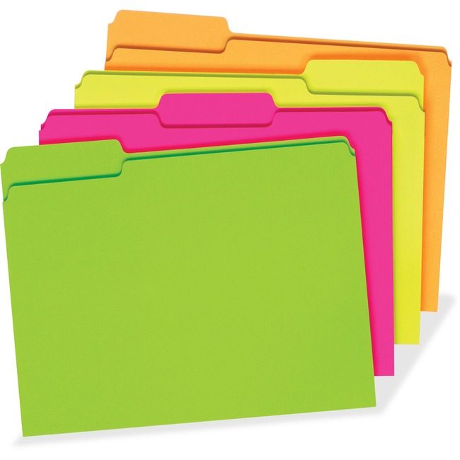 Pendaflex Folder File Glow 24 Pack Assorted PFX40523