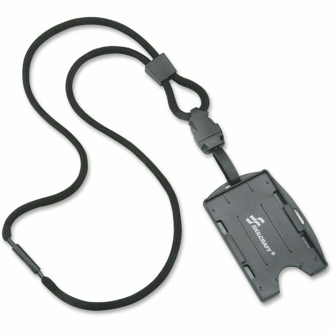 Varies / verify SKU SKU-LEVEL VERIFICATION REQUIRED Holder Badge Dual Lanyrd Black NSN6258997