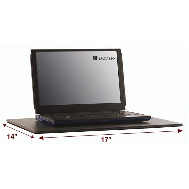Dacasso Lap Desk Lthrette Black 17X14 DACP1053