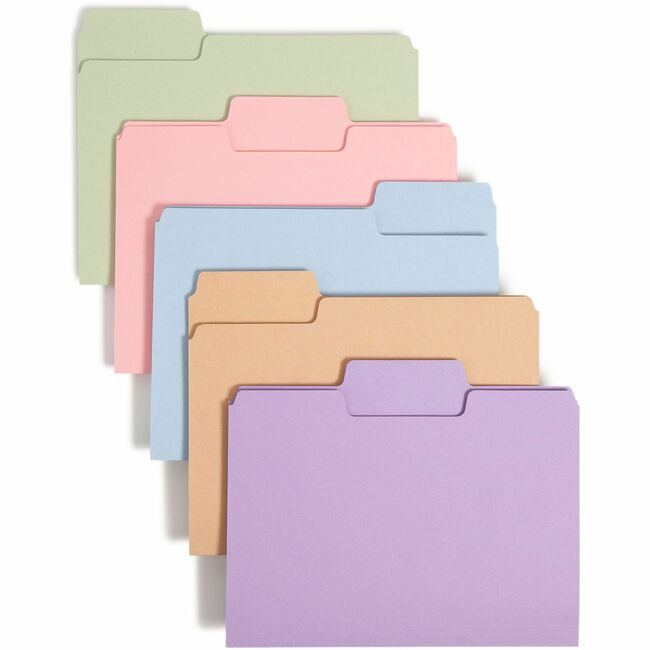 Smead Manufacturing Co. Folder File Suprtab Letter Assorted SMD11961