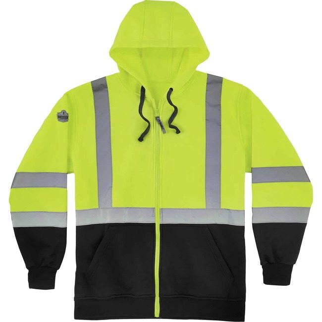 Ergodyne Sweatshirt Hooded 5X Lime EGO21849