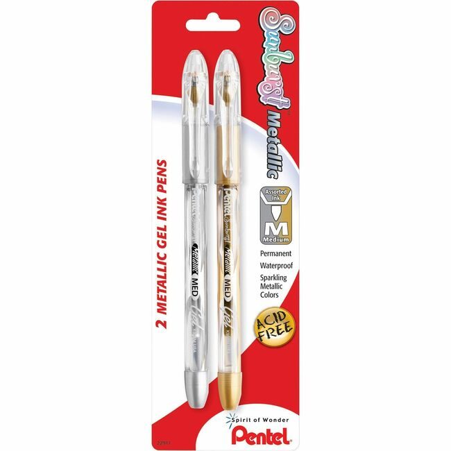 Pentel of America Pen Sunburst Assorted 2-PK PENK908MBP2XZ