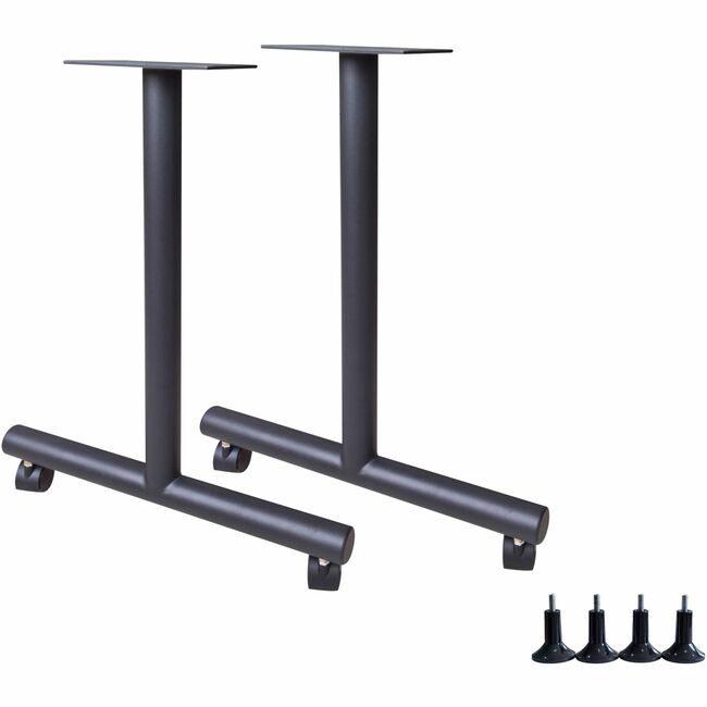 Lorell Base Trng Tbl T-Leg W/Cstr Black LLR60803