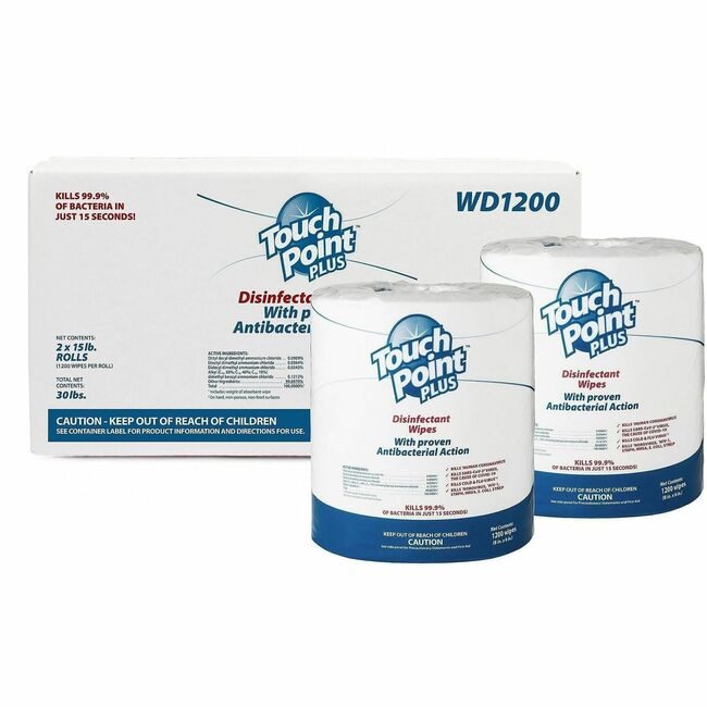 Hospeco Brands Group Disinfecant Wipes HOSWD1200