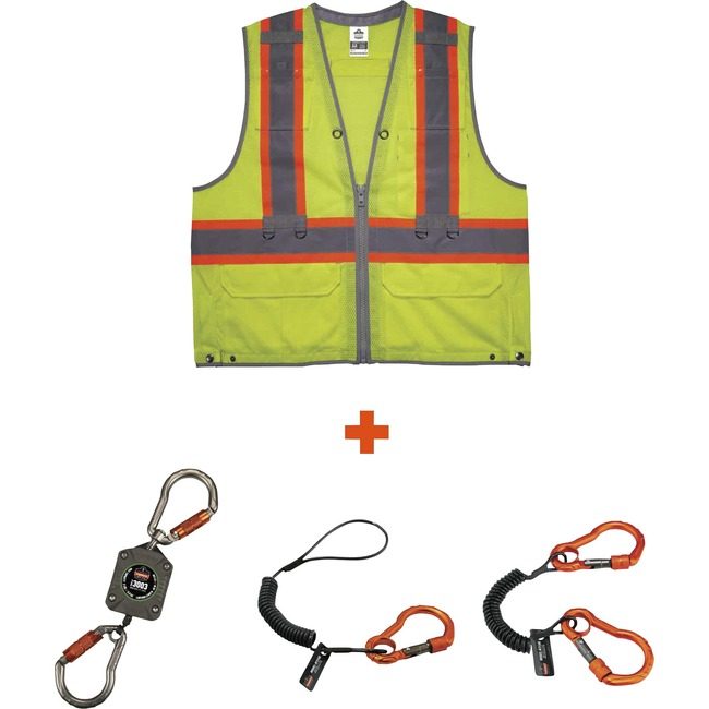 Ergodyne Tethering Vest S/M Lime Kit EGO24183
