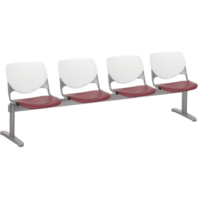 KFI Seating Beamseat 4SEAT White/Brgndy KFI2300BEAM487