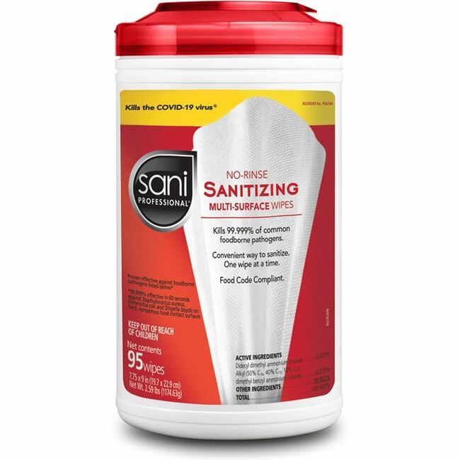 PDI Healthcare Wipe Sanitz No-Rnse Msrf 95 PDIP56784