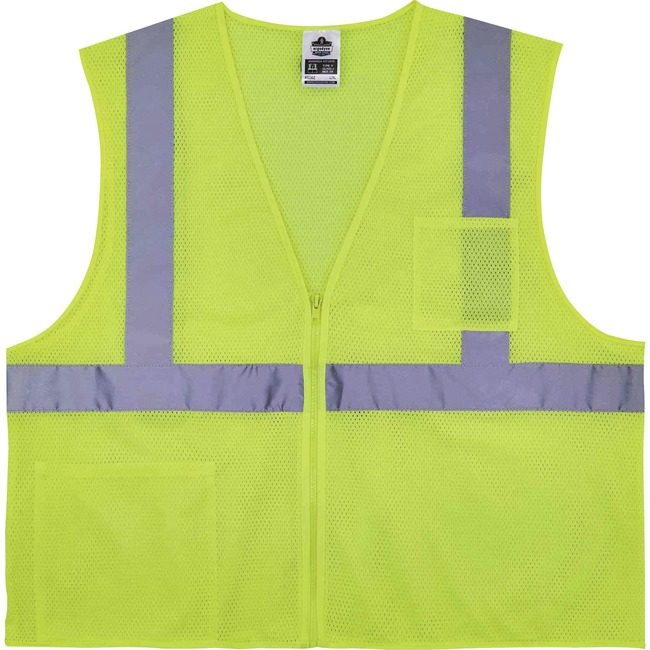 Ergodyne Vest Treated Poly S/M Lime EGO21573