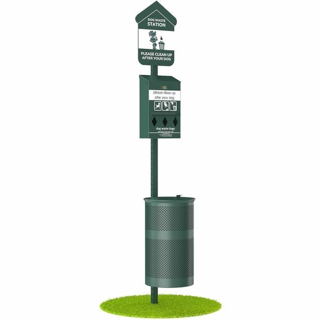GRITT Commercial Furloo Pet Waste Station Kit Roll GRIFLO1RSGB