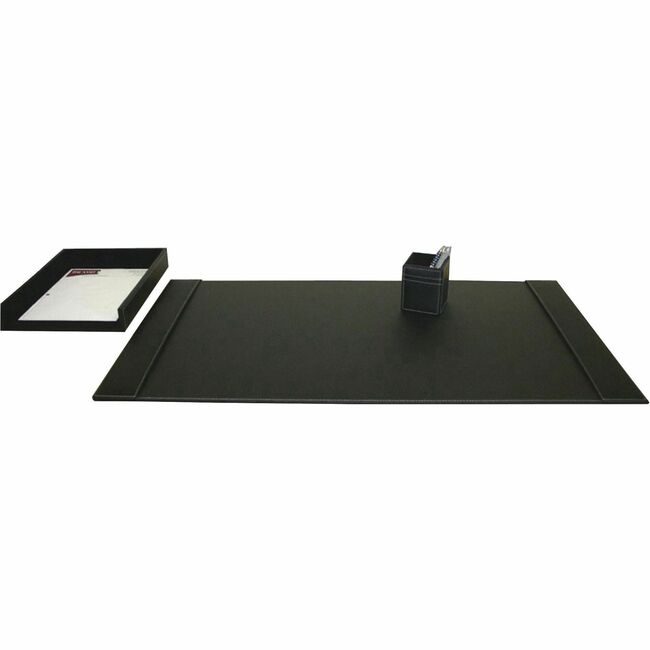 Dacasso Dsk St Lthr Black 3PC DACD1237