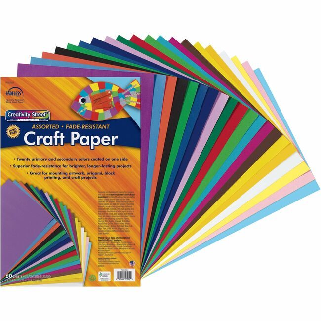 Pacon Corporation Paper Fadlss 12X18 Assorted 60SH PAC57504