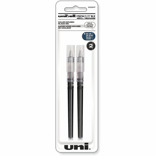 Mitsubishi Pencil Co. / uni-ball Refill Roller Blbk 0.8 Pack UBC61234PP