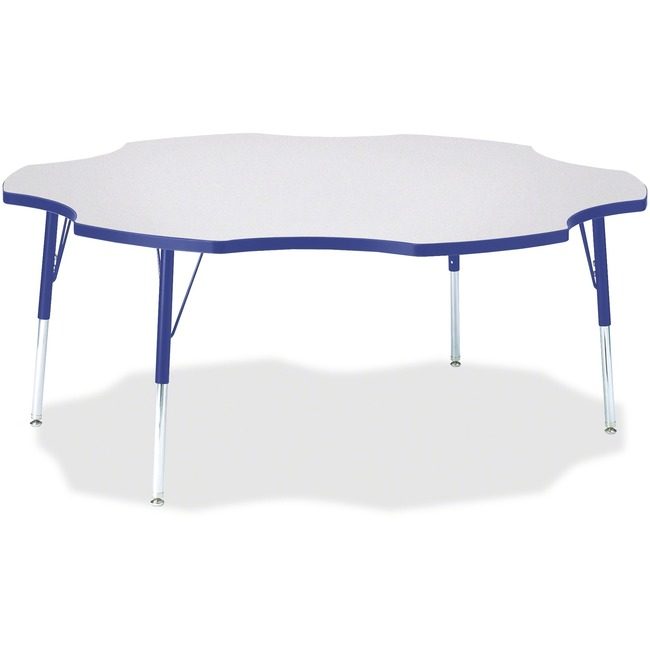 Jonti-Craft, Inc. Table Six Leaf 60" Gy/Be JNT6458JCA003
