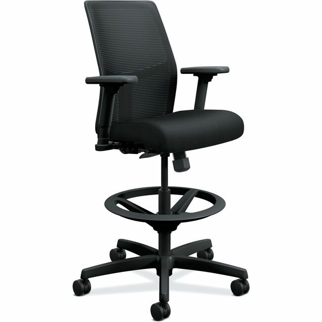 The HON Company Stool Mshbck Adjarm Black HONI2S1AMBLC10T