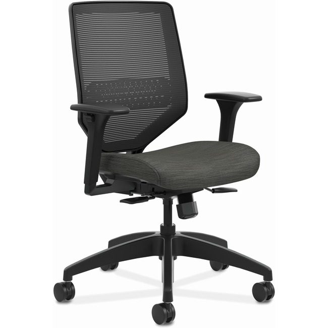 The HON Company Chair Task Midbck W/Arms Black HONSVM1ALC10TK