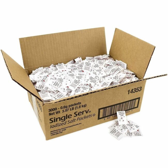 Varies / verify SKU SKU-LEVEL VERIFICATION REQUIRED Food Salt Pckt 3000 Count GRR20900355