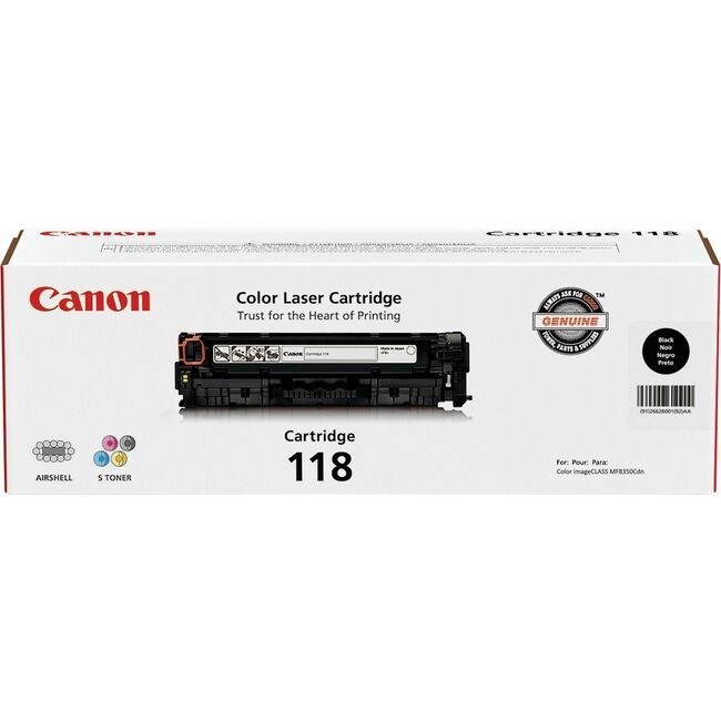 Canon U.S.A. Crtdg Laser Black CNMCRTDG118-BK