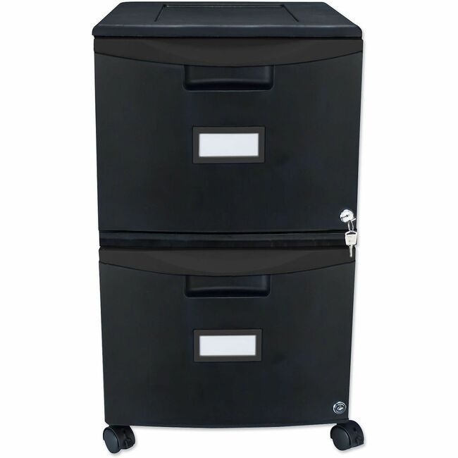 Storex File 18" 2 DWR Mobile Black STX61312B01C