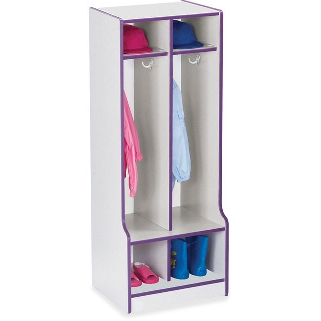 Jonti-Craft, Inc. Locker Coat 2 SEC W/Step Pe JNT4682JCWW004