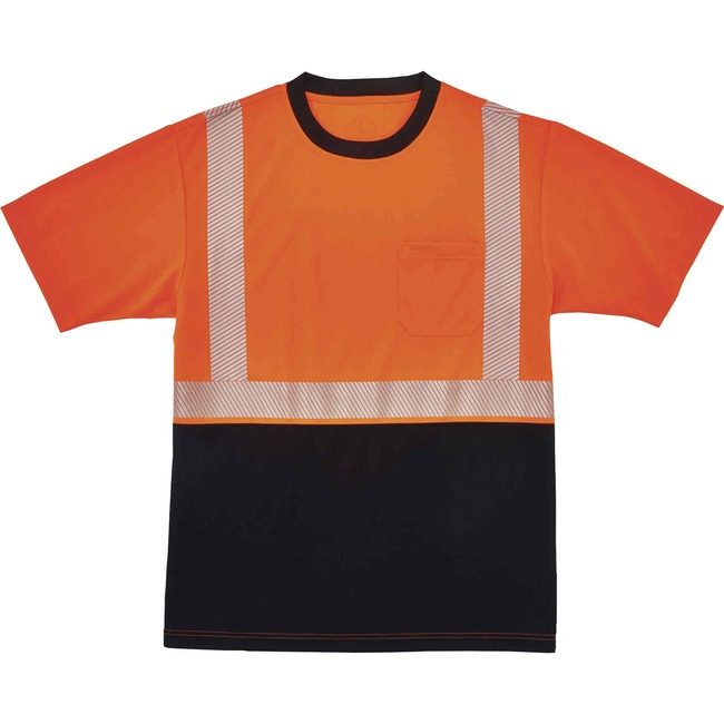 Ergodyne T-Shirt Black Front M Orng EGO22583