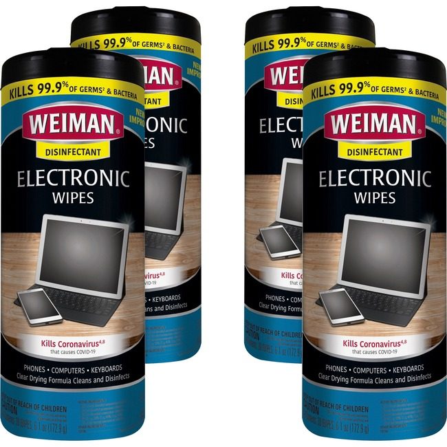 Weiman Products Wipes Electronic 7X8 30 Count WMN93ACT