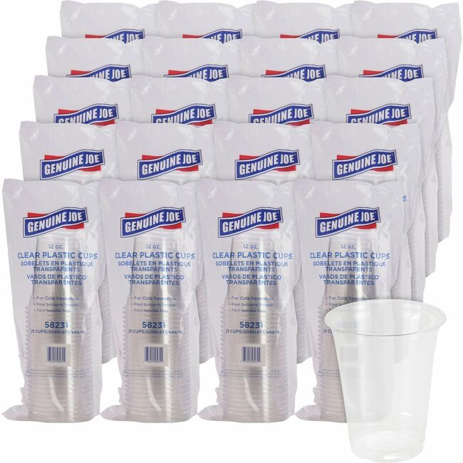 Genuine Joe Cup Cold 12OZ Clear GJO58231CT