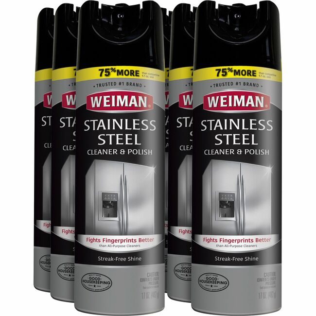 Weiman Products Cleaner S.Stl Aerosol 17OZ WMN49ACT
