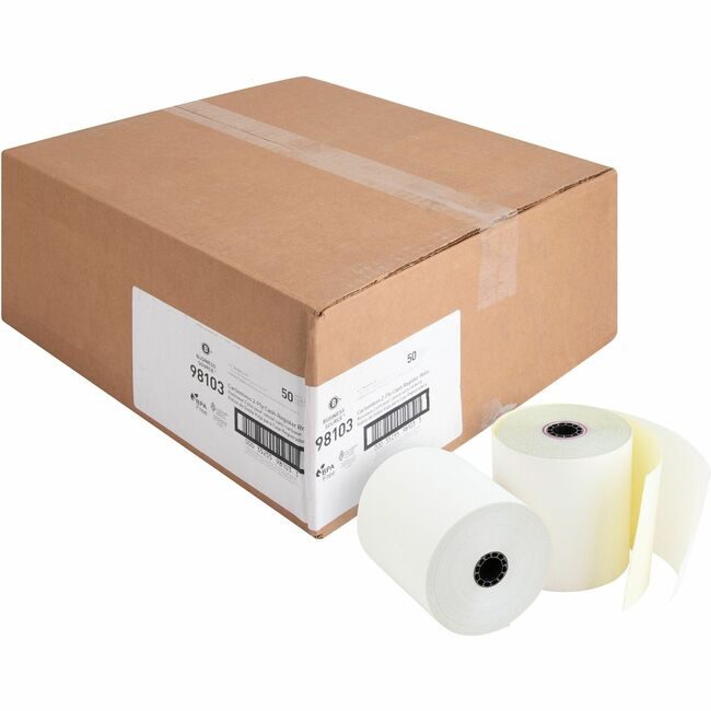 Business Source Roll Paper Carbnless 3"X90 BSN98103