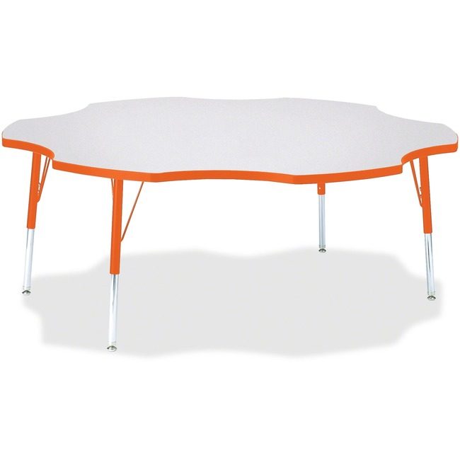 Jonti-Craft, Inc. Table Six Leaf 60" Gy/Oe JNT6458JCE114
