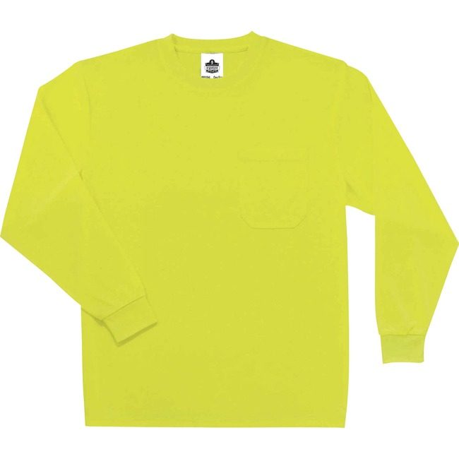 Ergodyne T-Shirt Long Sleeve 5X Lime EGO21589