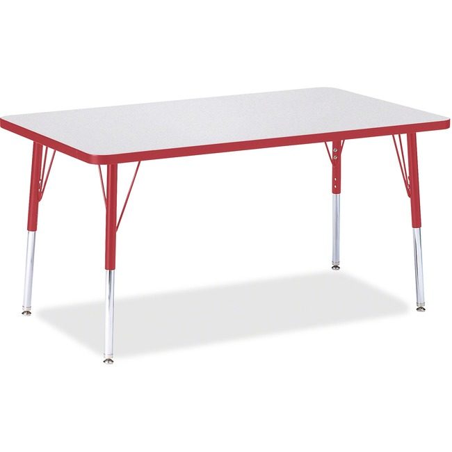 Jonti-Craft, Inc. Table Rectangle 30X48 Gy/Rd JNT6473JCA008