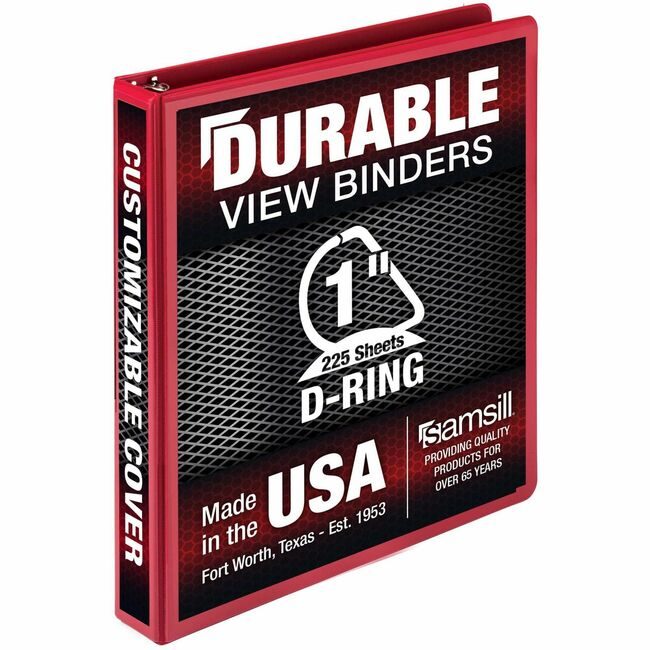 Samsill Binder Dur Vw 1"DR Red SAM16433