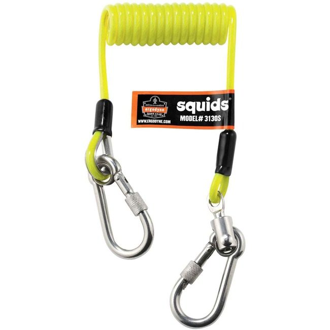 Ergodyne Lanyard Coiled Cable Lime EGO19130