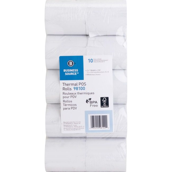 Business Source Roll Ppr Thermal 3 1/8"X230 BSN98100