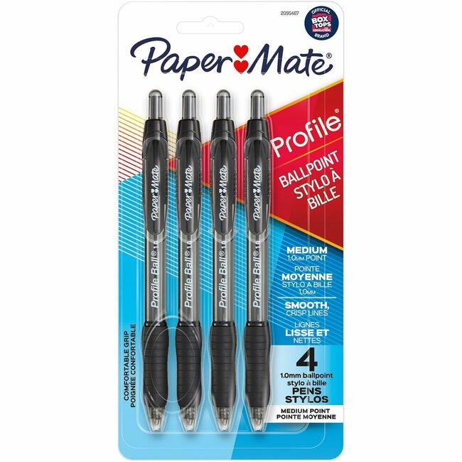 Newell Brands Paper Mate Pen Bp Profile 1.0MM Black 4 Count PAP2095467