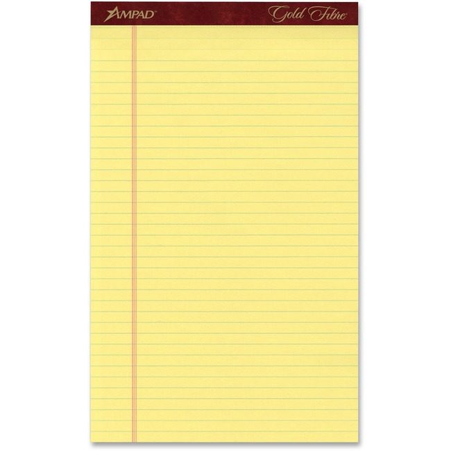 TOPS Products Pads 8X14 Legal Canary 12 Pack TOP20030