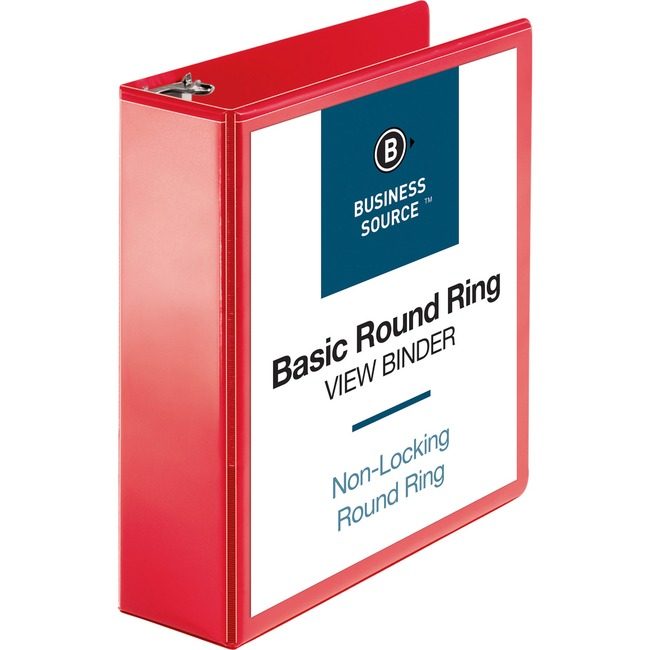 Business Source Binder View 3" Red BSN09969