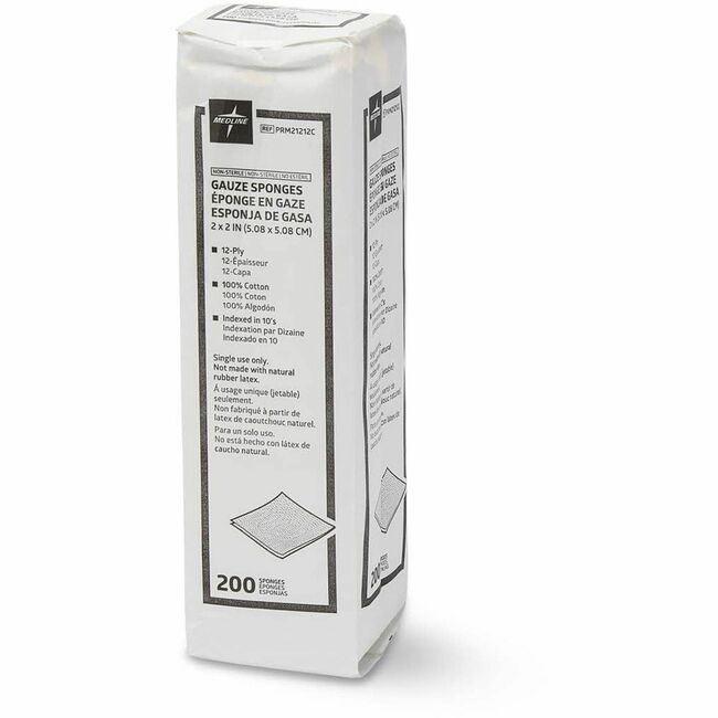 Medline Industries Gauze Sponge Ns 12-PLY 2X3 MIIPRM21212C