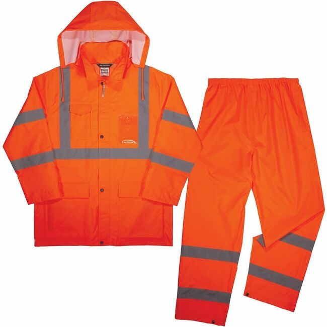 Ergodyne Suit Rain Ltwt Orange M EGO25333