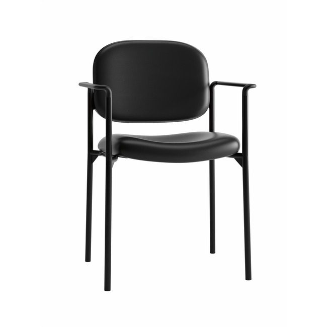 basyx by HON The HON Company basyx by Chair Side W/Arms Black BSXVL616SB11