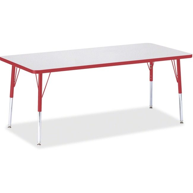 Jonti-Craft, Inc. Table Rectangle 30X72 Gy/Rd JNT6413JCE008