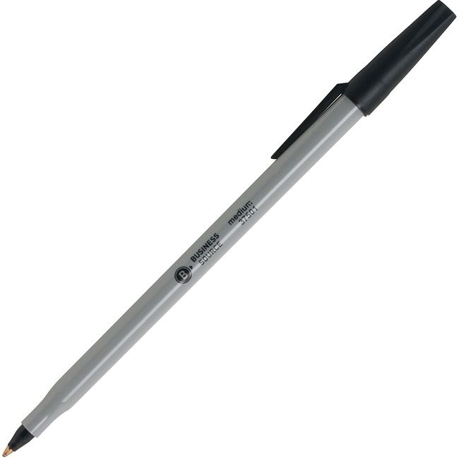 Business Source Pen Blpnt Stick Medium Black 60 Pack BSN37531