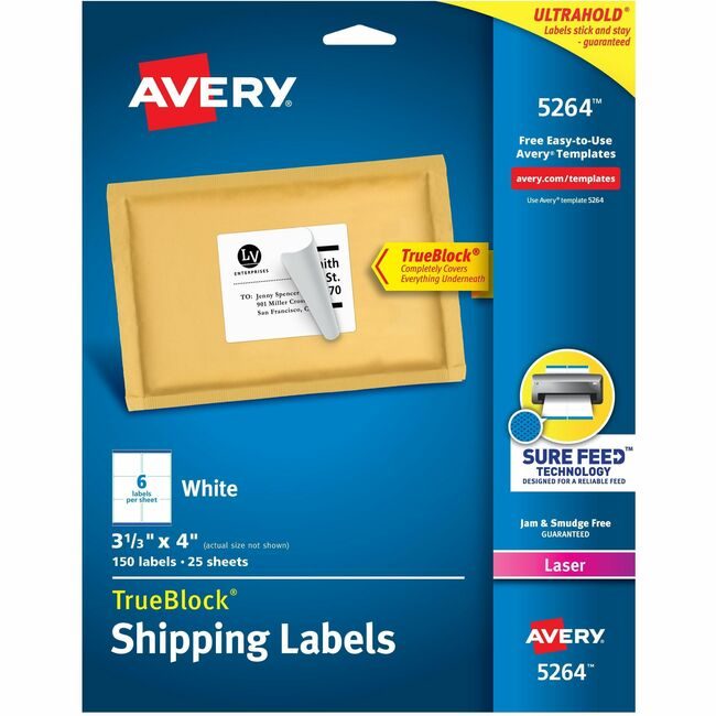Avery Products Corporation Label Lsr Shippng 3.5X4 150 AVE5264