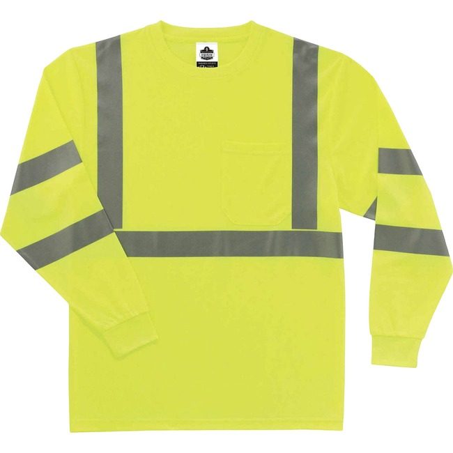 Ergodyne T-Shirt Long Sleeve 2X Lime EGO21706