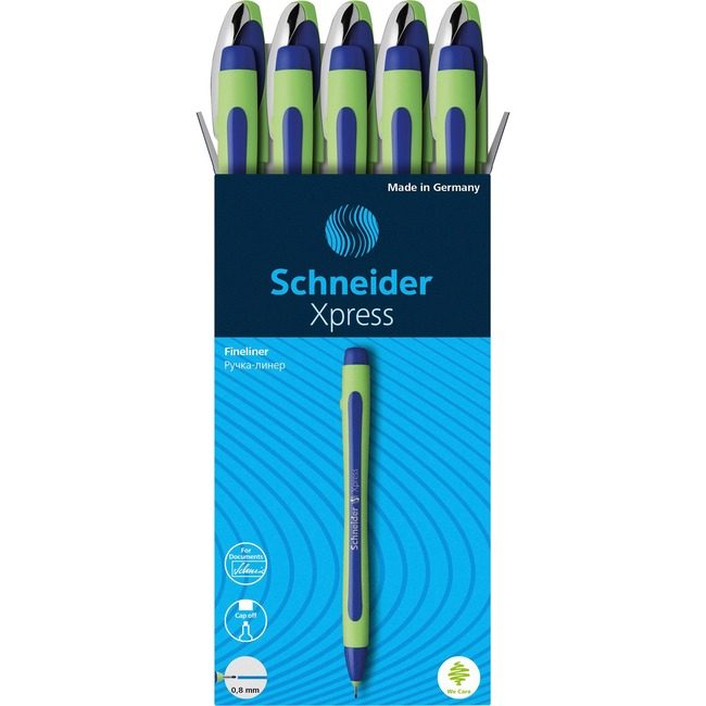 Dominion Blueline, Inc. Schneider Vizz Pen Fineliner 0.8MM Be 10 Pack RED190003