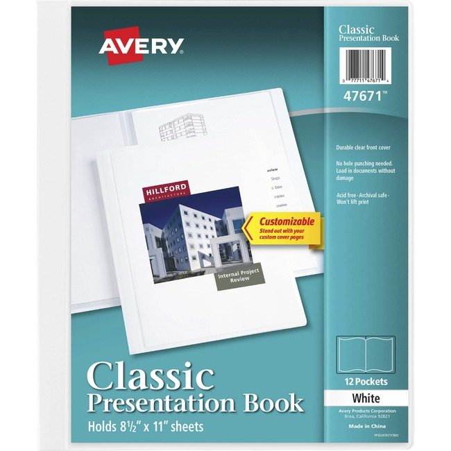 Avery Products Corporation Book Presntation Vw We 12PG AVE47671