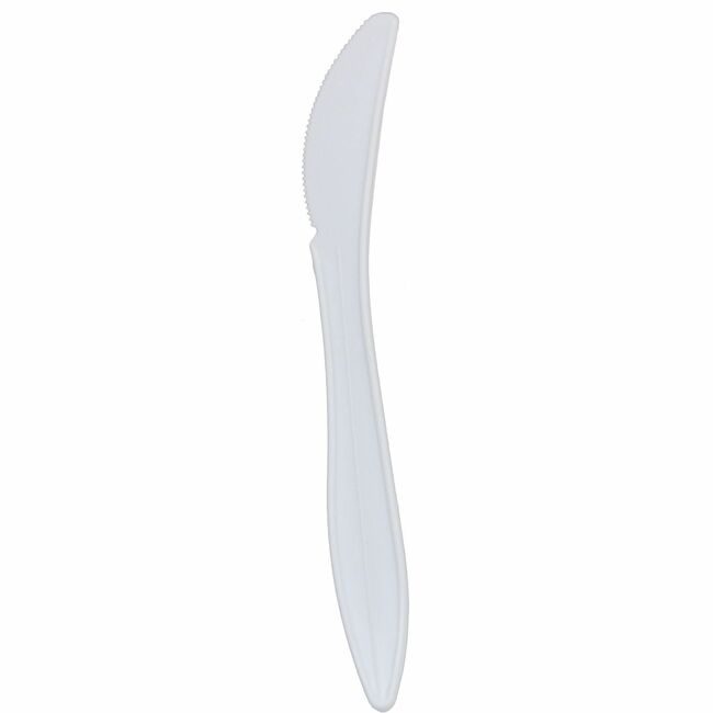 Karat by Lollicup Knife Med-Weight/White KRTU2006W