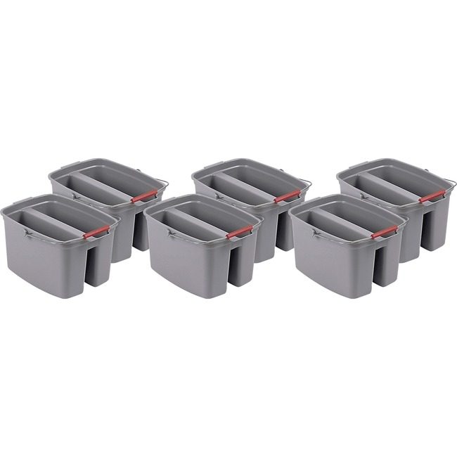 Rubbermaid Commercial Products Bucket Plas Dble Util Gray RCP262888GYCT